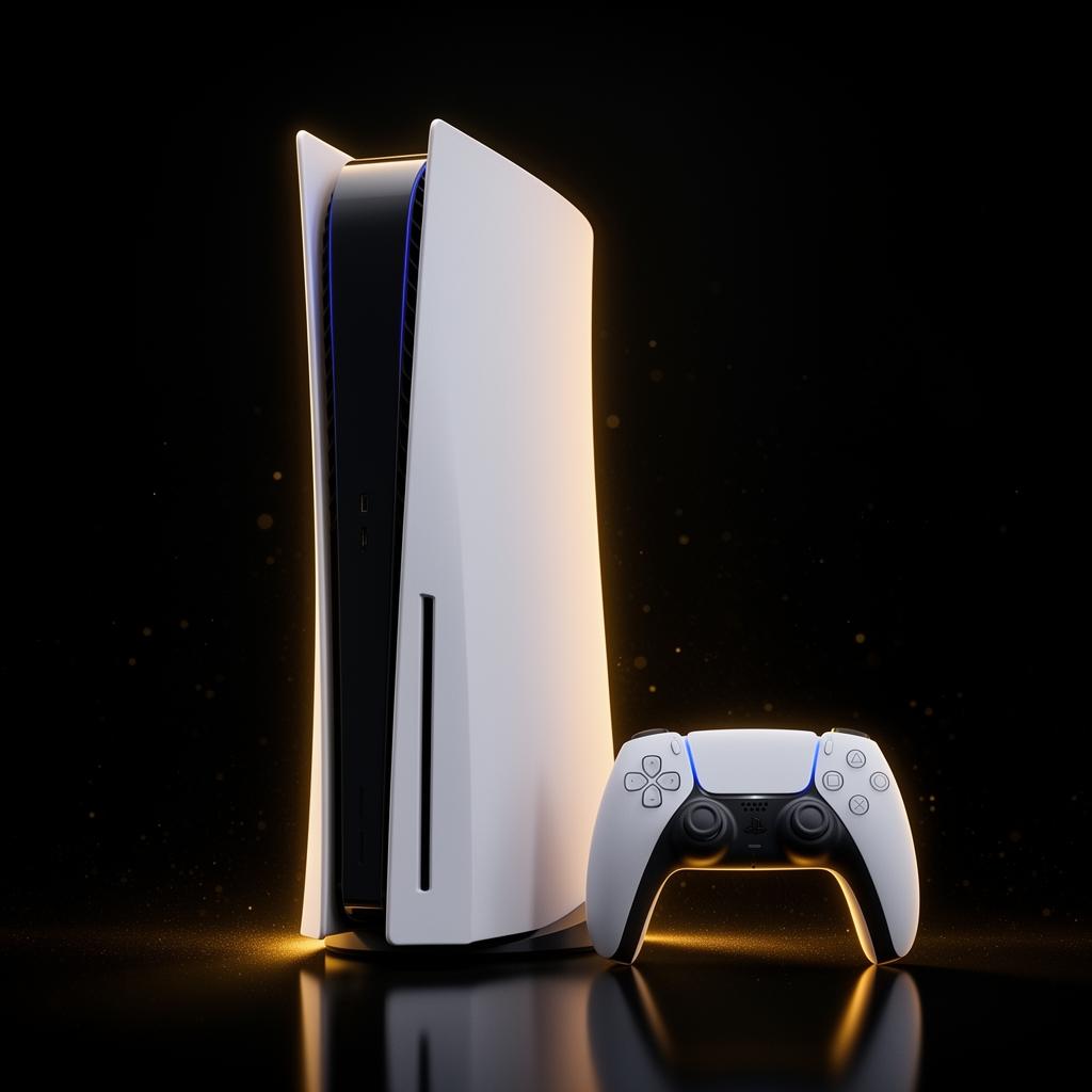 PlayStation 5 console with DualSense controller giveaway prize